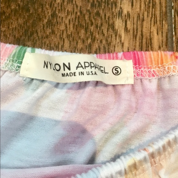 Nylon Apparel Floral Off The Shoulder Top - Picture 2 of 2